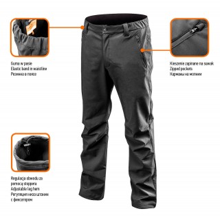 Töö-, kaitse-, kõrgnähtavusega riided // Spodnie robocze softshell, rozmiar L