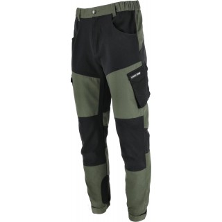 Рабочая, защитная, одежда высокой видимости // Spodnie z elementami stretch zielono-czarne, "3xl", ce,lahti