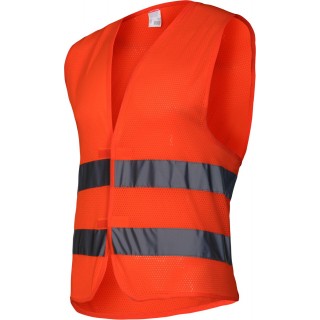 Home and Garden Products // Work, protective, High-visibility clothes // Kamizelka siatkowa z pasami odbl. pomar., "s", lahti
