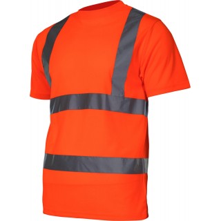 Töö-, kaitse-, kõrgnähtavusega riided // Koszulka t-shirt ostrzegawcza, pomarańcz., "xl", ce, lahti