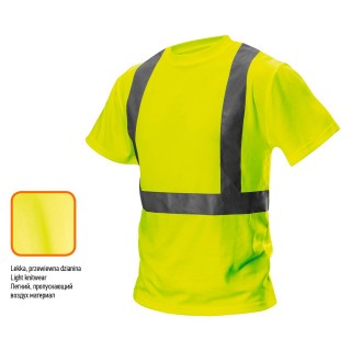 Darba, aizsardzības, augstas redzamības apģērbi // T-shirt ostrzegawczy, żółty, rozmiar XXL
