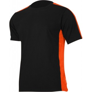 Töö-, kaitse-, kõrgnähtavusega riided // Koszulka t-shirt 180g/m2, czarno-pomarańcz., "xl", ce, lahti