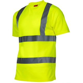 Рабочая, защитная, одежда высокой видимости // Koszulka t-shirt ostrzegawcza, żółta, "xl", ce, lahti