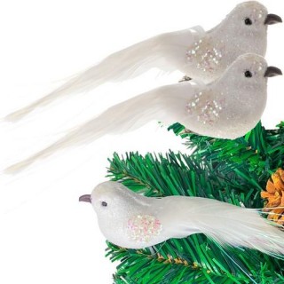 Produktai namams ir sodui // Dekoratyvinės, Kalėdinės ir švenčių dekoracijos // Bombki choinkowe- ptaszki 2szt. Ruhhy 22338