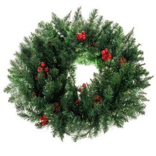 Home and Garden Products // Decorative, Christmas and Holiday decorations // Stroik Świąteczny Wianek na Drzwi Dekoracyjny Ozdobny Ozdoba 60cm Gęsty XXL