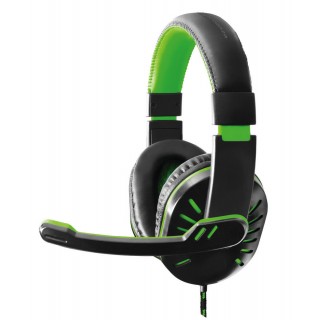 Austiņas // Headphones On-Ear // EGH330G Słuchawki z mikrofonem dla graczy Crow zielone