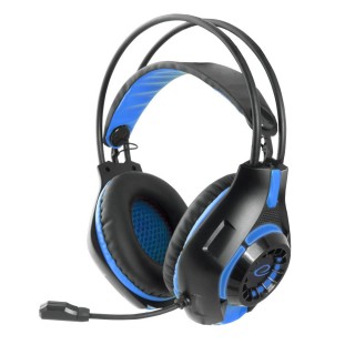Kuulokkeet // Headphones On-Ear // EGH420B Esperanza słuchawki z mikrofonem gaming deathstrike niebieskie