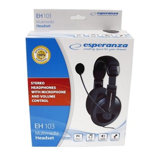Ausinės // Headphones On-Ear // EH103 Słuchawki z mikrofonem Concerto Esperanza