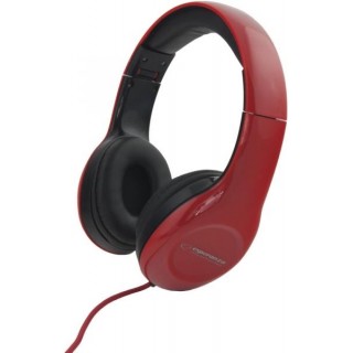 Headphones // Headphones On-Ear // EH138R Słuchawki Audio Soul czerwone Esperanza