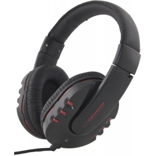 Austiņas // Headphones On-Ear // EH142K Słuchawki Audio Maui czarne Esperanza