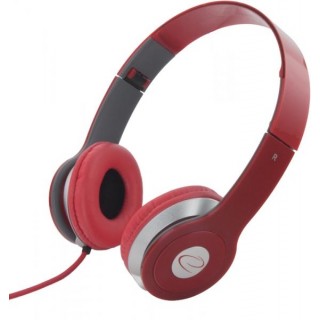 Kuulokkeet // Headphones On-Ear // EH145R Słuchawki Audio Techno czerwone Esperanza