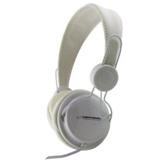 Audio Austiņas / Vadu / Bezvadu // Headphones On-Ear // EH148W Esperanza słuchawki audio sensation białe