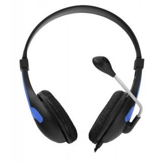 Kuulokkeet // Headphones On-Ear // EH158B Słuchawki z mikrofonem Rooster  niebieskie Esperanza