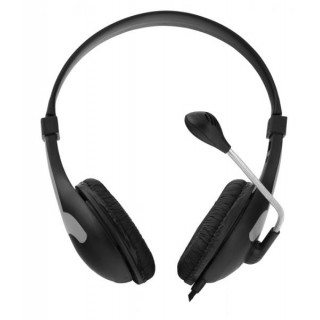 Наушники // Headphones On-Ear // EH158K Słuchawki z mikrofonem Rooster  czarne Esperanza
