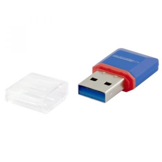 External data storage devices // Flash memory Cards & Readers // EA134B Czytnik kart micro SD USB  niebieski Esperanza