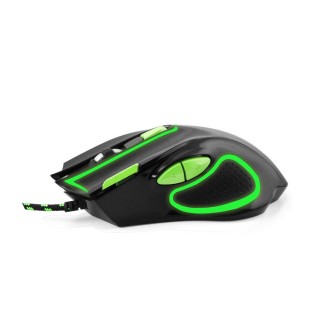 Klaviatuurid ja hiired // Arvuti hiired // EGM401KG Mysz przewodowa dla graczy 7D optyczna USB MX401 Hawk czarno-zielona