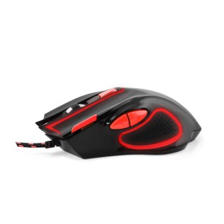 Klaviatuurid ja hiired // Arvuti hiired // EGM401KR Mysz przewodowa dla graczy 7D  optyczna USB MX401 Hawk czarno-czerwona
