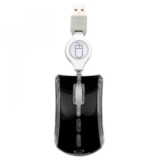 Klaviatūros ir pelės // Pelės // EM109K Mysz Elaneo mini optyczna USB czarna