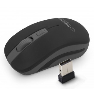 Keyboards and Mice // Mouse Devices // EM126EK Mysz bezprzewodowa 2.4GHz 4D optyczna USB Uranus czarno-szara