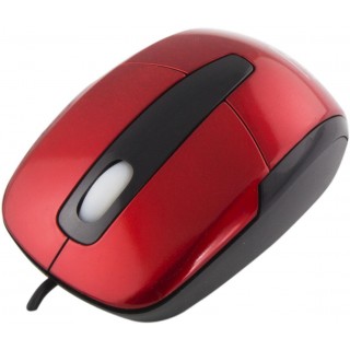 Klaviatūros ir pelės // Pelės // TM108R Mysz przewodowa 3D optyczna USB Barracuda czerwona Titanum