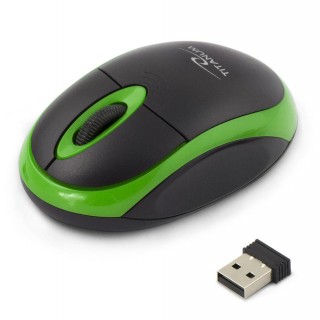 Keyboards and Mice // Mouse Devices // TM116G Titanum mysz bezprz. 2.4ghz 3d opt. usb vulture czarno-zielona