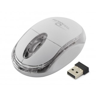 Klaviatūras un Peles // Peles // TM120W Mysz bezprzewodowa 2.4GHz 3D  optyczna USB Condor biała