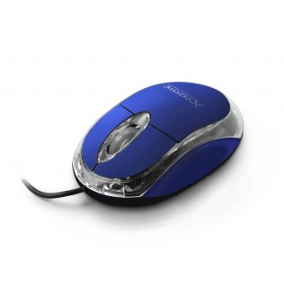 Klaviatūros ir pelės // Pelės // XM102B Mysz przewodowa 3D optyczna USB Camille niebieska Extreme