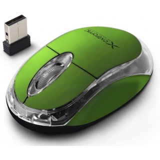Klaviatuurid ja hiired // Arvuti hiired // XM105G Extreme mysz bezprz. 2.4ghz 3d opt. usb harrier zielona