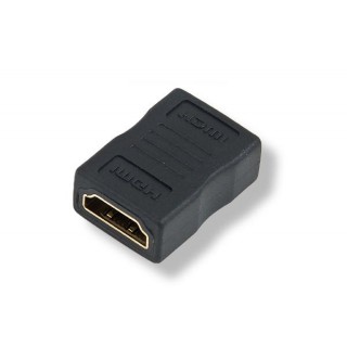 Savienojumi // Different Audio, Video, Data connection plug and sockets // HD6B Adapter HDMI FEMALE to FEMALE gold 