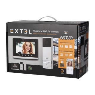 Video-Fonolukod  | Door Bels // Video-Fonolukod HD // Extel Wave, bezprzewodowy zestaw wideo domofonowy, monitor 7", dotykowy, menu OSD,  WI-FI + APP na telefon, sterowanie bramą, zasięg do 350m