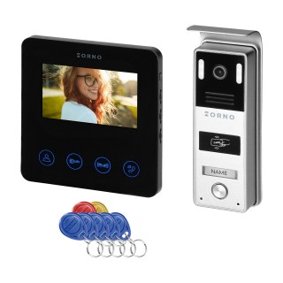 Video-Fonolukod  | Door Bels // Video-Fonolukod HD // PACTO, zestaw wideodomofonowy jednorodzinny, 4-żyłowy, 4,3", RFID