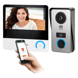 Doorpfones | Door Bels // Video doorphones HD // PAVONIS, zestaw wideodomofonowy, 4-żyłowy, 7", Wi-Fi, ekran dotykowy, Full HD, RFID
