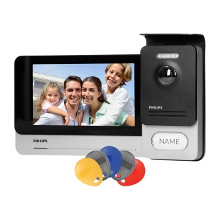Doorpfones | Door Bels // Video doorphones HD // Philips WelcomeEye Touch, Zestaw wideodomofonowy, bezsłuchawkowy, kolor, LCD 7", dotykowy, menu OSD, sterowanie bramą, RFID