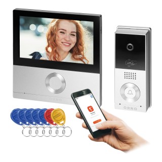 Video-Fonolukod  | Door Bels // Video-Fonolukod HD // TALOS, zestaw wideodomofonowy, 4-żyłowy, 7", Wi-Fi,  ekran dotykowy, Full HD, RFID