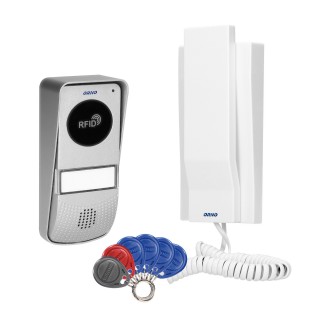 Doorpfones | Door Bels // Video doorphones HD // Zestaw domofonowy 1-rodzinny natynkowy z czytnikiem breloków, MIZAR