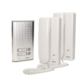 Doorpfones | Door Bels // Video doorphones HD // Zestaw domofonowy 2-rodzinny, podtynkowy, FOSSA MULTI