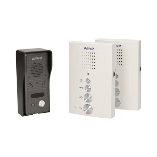 Doorpfones | Door Bels // Video doorphones HD // Zestaw domofonowy jednorodzinny z interkomem, bezsłuchawkowy, biały, ELUVIO INTERCOM