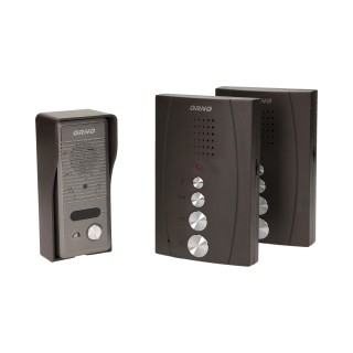 Doorpfones | Door Bels // Video doorphones HD // Zestaw domofonowy jednorodzinny z interkomem, bezsłuchawkowy, czarny ELUVIO INTERCOM