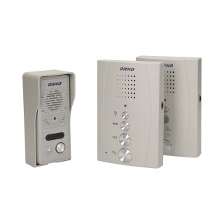 Doorpfones | Door Bels // Video doorphones HD // Zestaw domofonowy jednorodzinny z interkomem, bezsłuchawkowy, szary, ELUVIO INTERCOM
