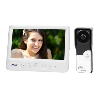 Doorpfones | Door Bels // Video doorphones HD // Zestaw wideodomofonowy, bezsłuchawkowy, kolor, LCD 7", biały, IMAGO