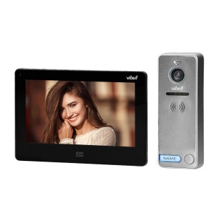 Video-Fonolukod  | Door Bels // Video-Fonolukod HD // Zestaw wideodomofonowy, bezsłuchawkowy kolor, LCD 7", dotykowy, menu OSD, pamięć, gniazdo na kartę SD, DVR, sterowanie bramą, czarny, 
FELIS MEMO