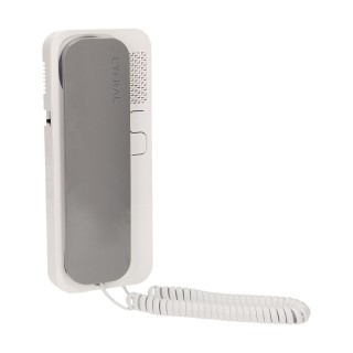 Doorpfones | Door Bels // Video doorphones HD // Unifon wielolokatorski do instalacji 4,5,6-żyłowych SMART 5P, CYFRAL, szaro-biały