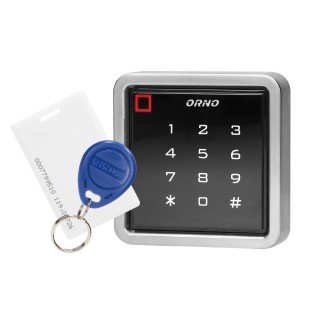Apsaugos sistemos // Alarm button // Zamek szyfrowy dotykowy z czytnikiem kart i breloków zbliżeniowych, IP68, 1 przekaźnik 3A