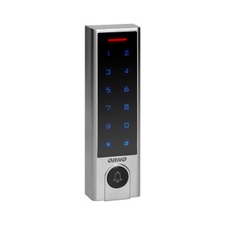 Security systems // Alarm button // Zamek szyfrowy dotykowy z czytnikiem kart i breloków zbliżeniowych oraz przyciskiem dzwonkowym, SUPER-WĄSKI, IP68, z przekaźnikiem 3A