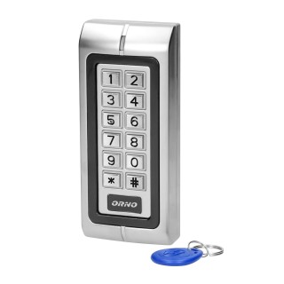 Apsaugos sistemos // Alarm button // Zamek szyfrowy wąski z czytnikiem kart i breloków zbliżeniowych, IP44 , 1 przekaźnik 3A , wymiary 128x82x28 mm