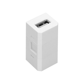 Elektromateriāli // Mēbeļu elektriskie slēdži un rozetes, USB rozetes // Kostka z gniazdem USB do gniazda meblowego OR-GM-9011/W lub OR-GM-9015/W
