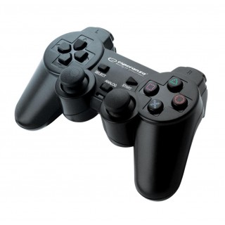 Pārslēdzēji un kontrolspuldzes // Vadības sviras // EG106 Gamepad PS2/PS3/PC USB Corsair czarny Esperanza
