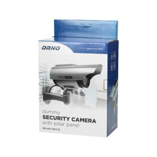 Videonovērošanas kameru sistēmas // Kameru aksesuārs // Atrapa kamery monitorującej CCTV z panelem solarnym