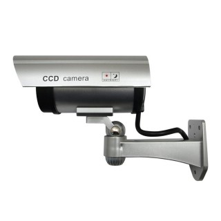 Videonovērošanas kameru sistēmas // Kameru aksesuārs // Atrapa kamery tubowej, diody IR LED, srebrna, IR1100S