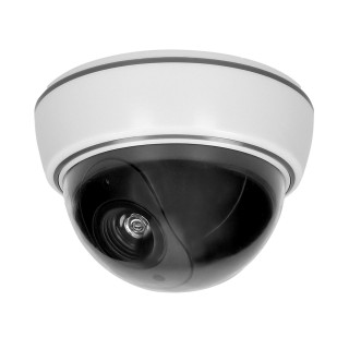 Videonovērošanas kameru sistēmas // Kameru aksesuārs // Atrapa kopułowej kamery monitorującej bez podczerwieni CCTV, bateryjna
